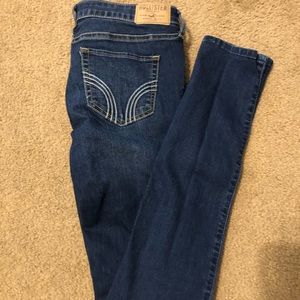 Dark denim skinny jeans